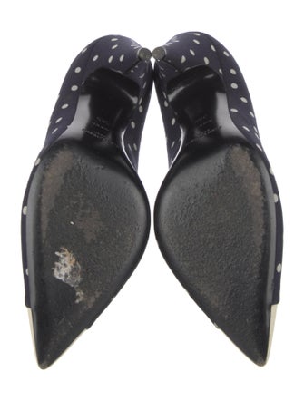 Saint Laurent Polka Dot Print Pumps