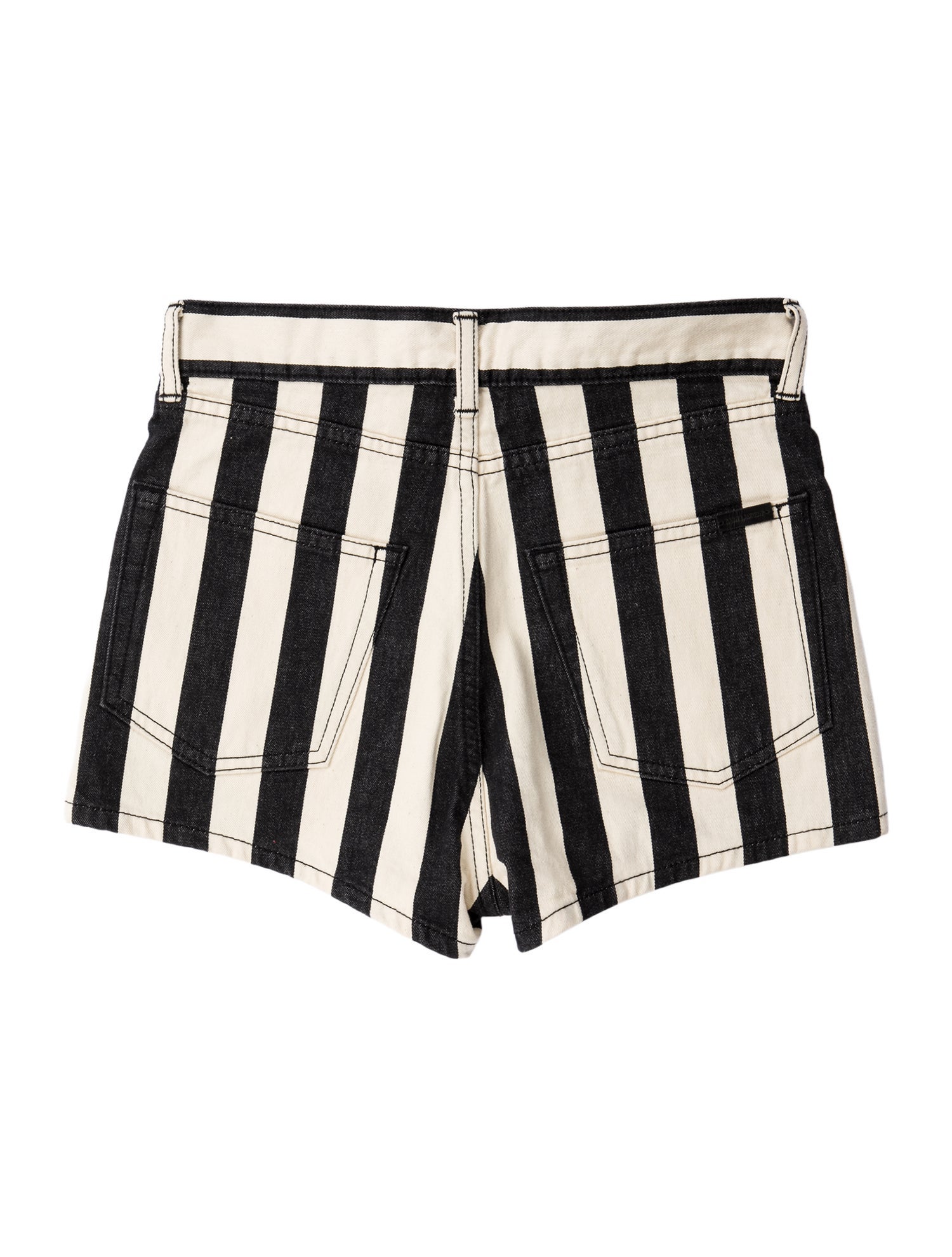 Saint Laurent Striped Mini Shorts