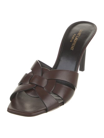 Saint Laurent Leather Slides