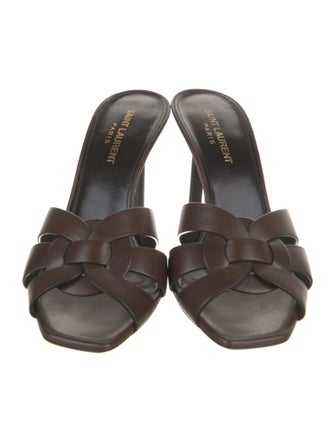 Saint Laurent Leather Slides