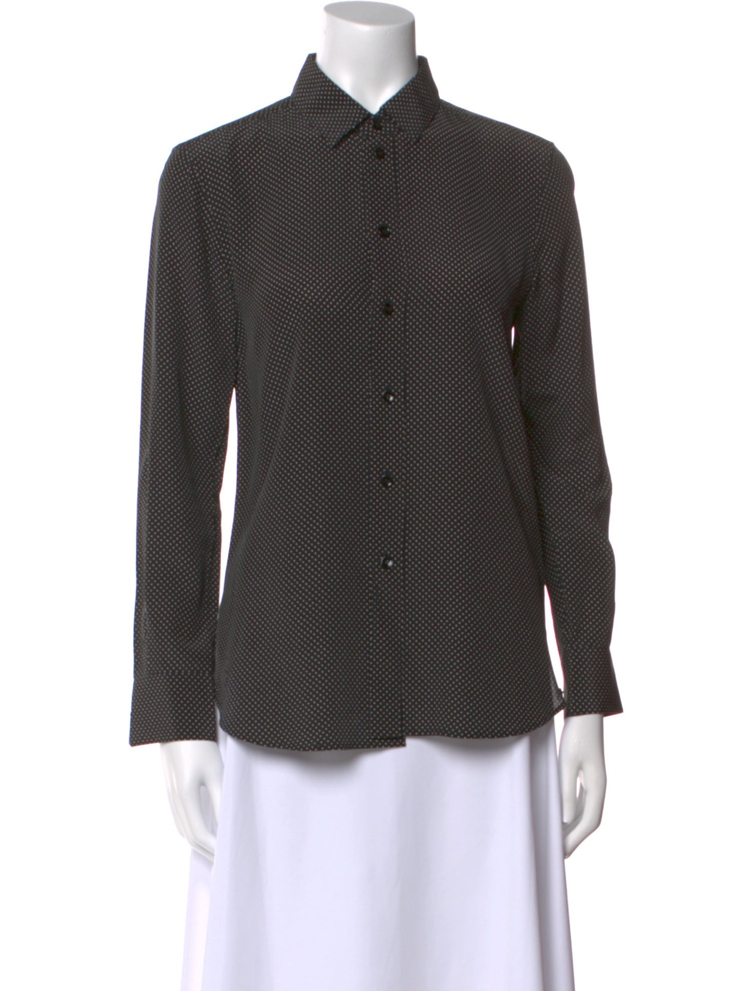 Saint Laurent 2015 Silk Button-Up Top