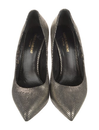 Saint Laurent Embossed Leather Pumps