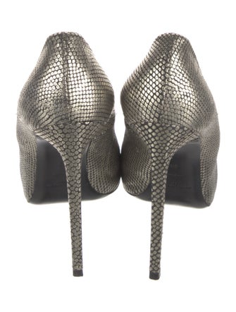 Saint Laurent Embossed Leather Pumps