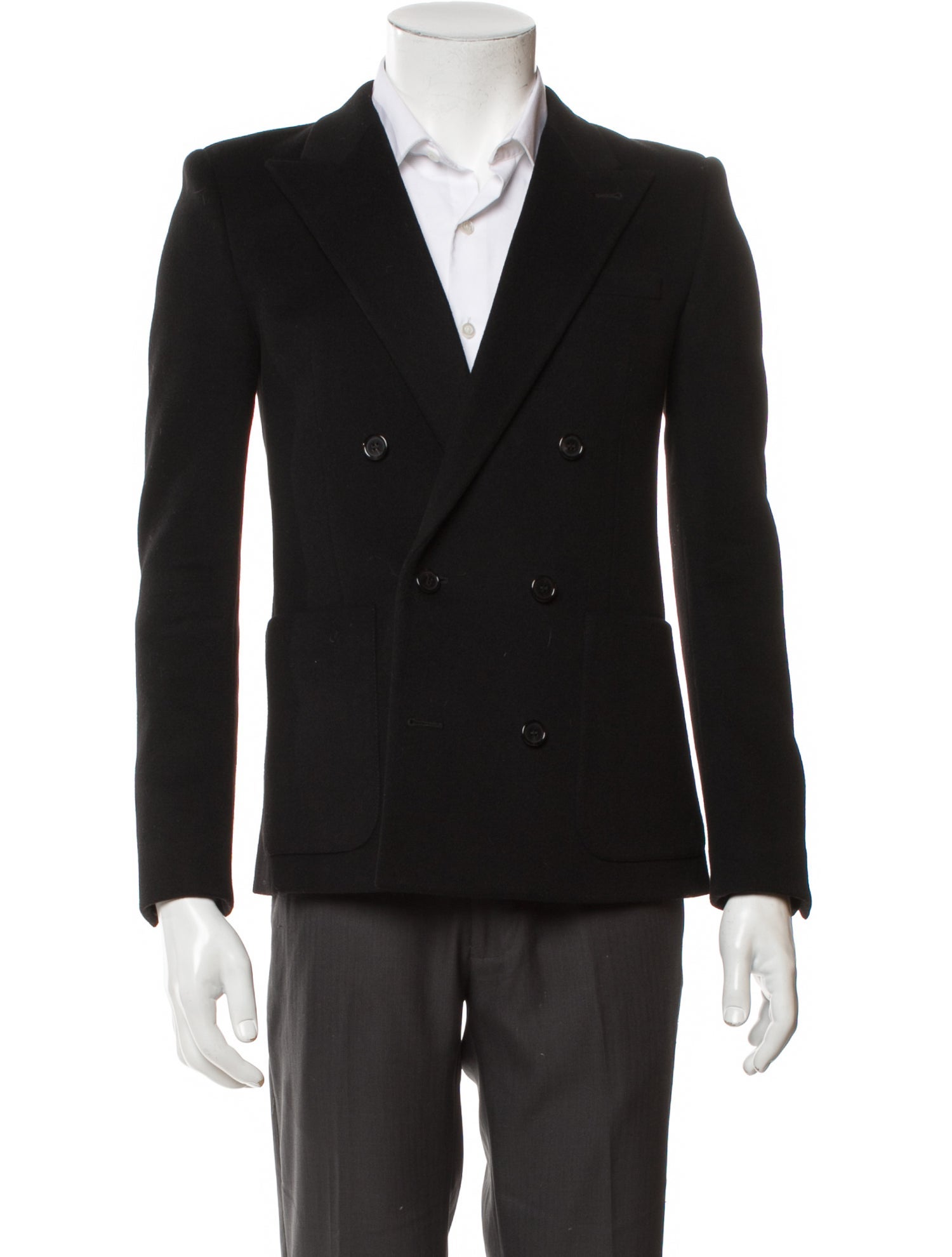 Saint Laurent Virgin Wool Peacoat