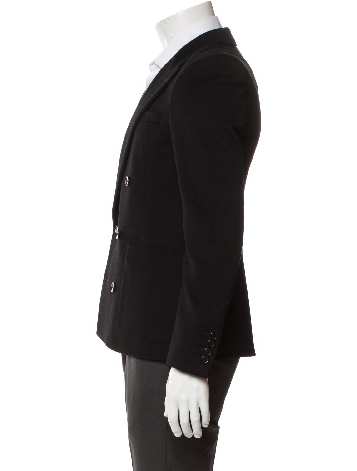 Saint Laurent Virgin Wool Peacoat