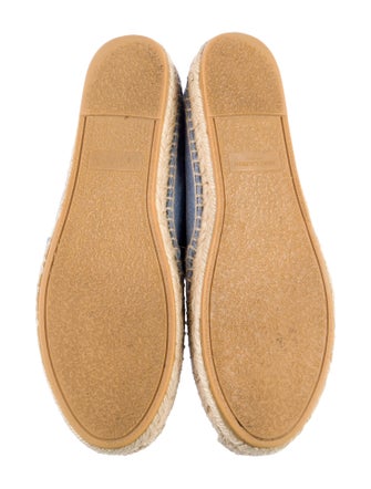 Saint Laurent Signature Logo Denim Espadrilles