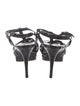 Saint Laurent Patent Leather T-Strap Sandals
