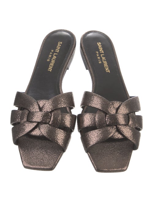 Saint Laurent Leather Slides