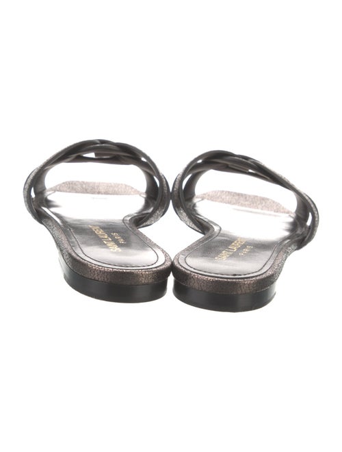 Saint Laurent Leather Slides