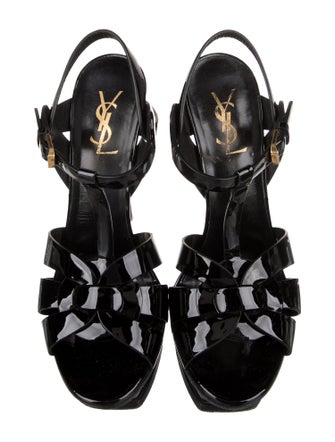 Saint Laurent Patent Leather T-Strap Pumps