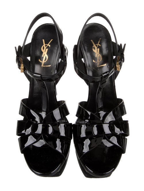 Saint Laurent Patent Leather T-Strap Pumps