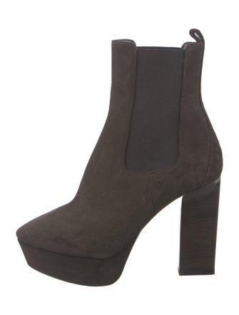 Saint Laurent Suede Chelsea Boots