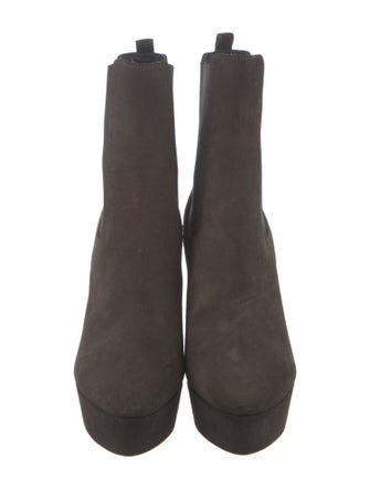 Saint Laurent Suede Chelsea Boots