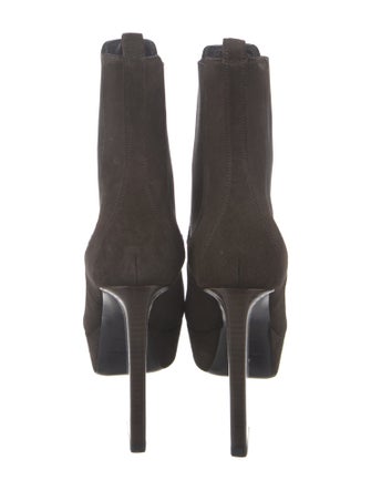 Saint Laurent Suede Chelsea Boots