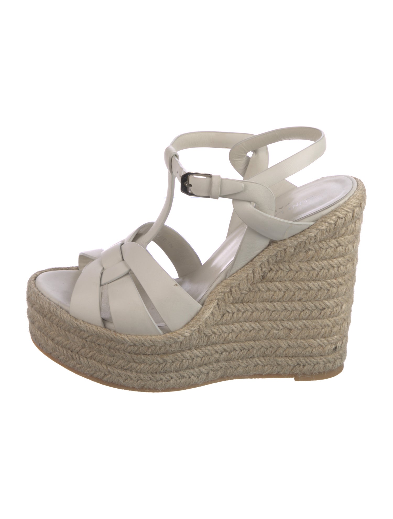 Saint Laurent Leather Espadrilles