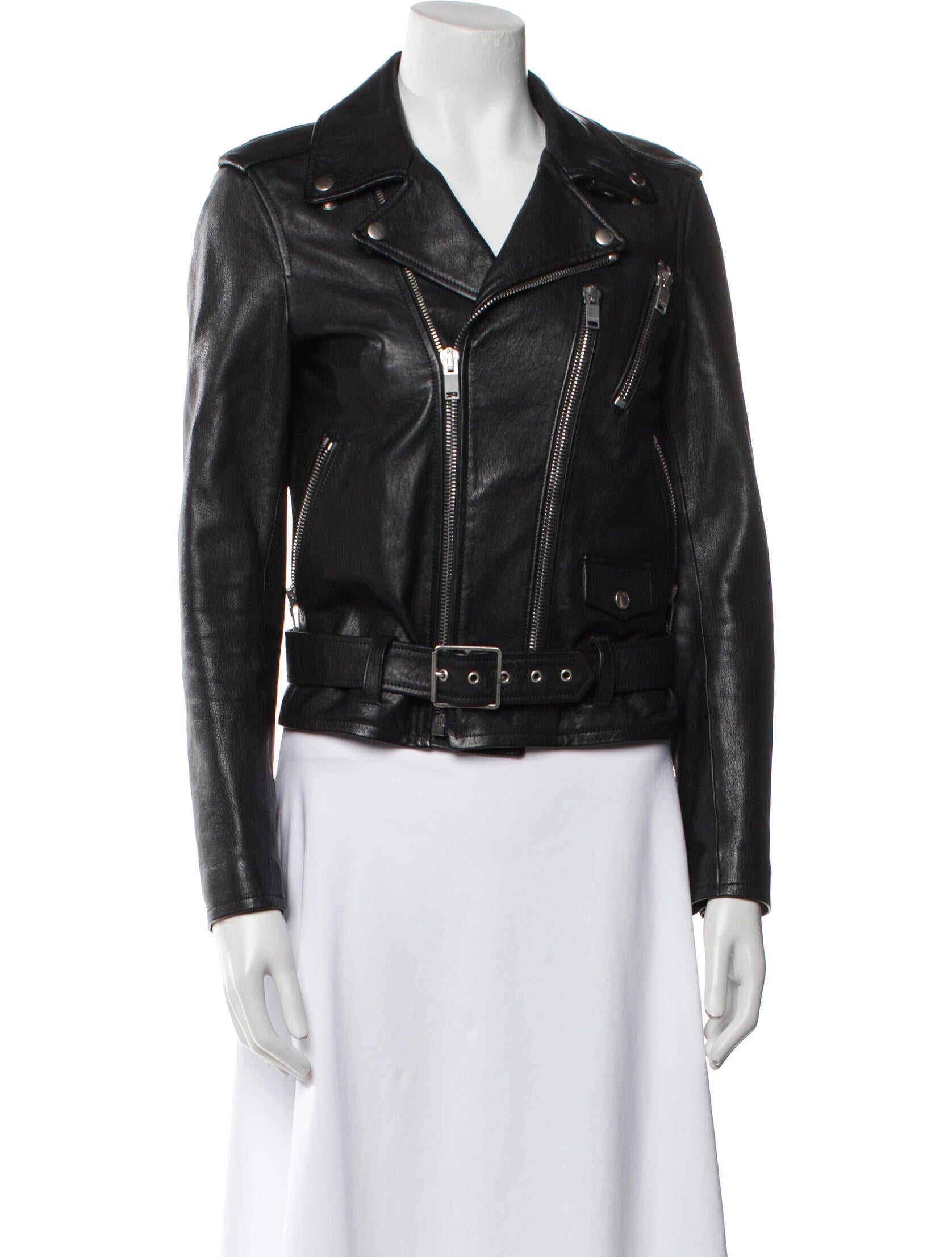 Saint Laurent Leather Biker Jacket