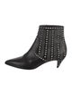 Saint Laurent Leather Studded Accents Chelsea Boots