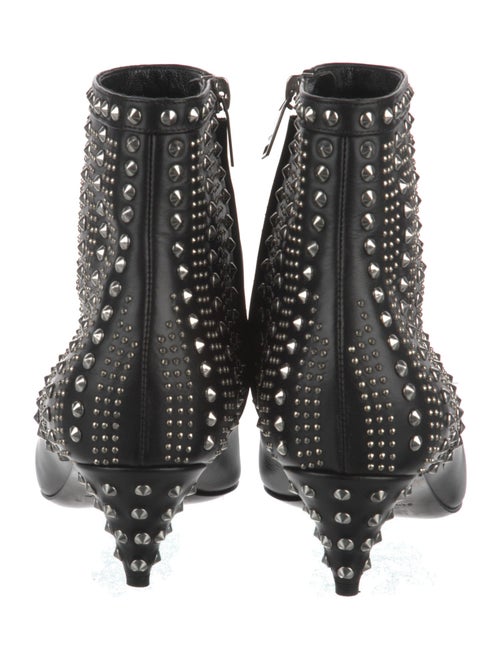 Saint Laurent Leather Studded Accents Chelsea Boots