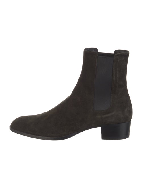 Saint Laurent Suede Chelsea Boots
