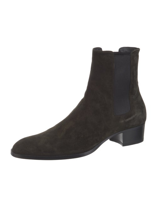 Saint Laurent Suede Chelsea Boots