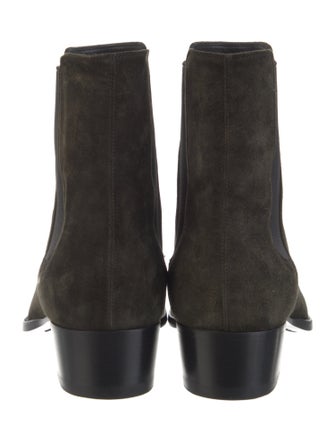 Saint Laurent Suede Chelsea Boots