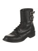 Saint Laurent Leather Combat Boots