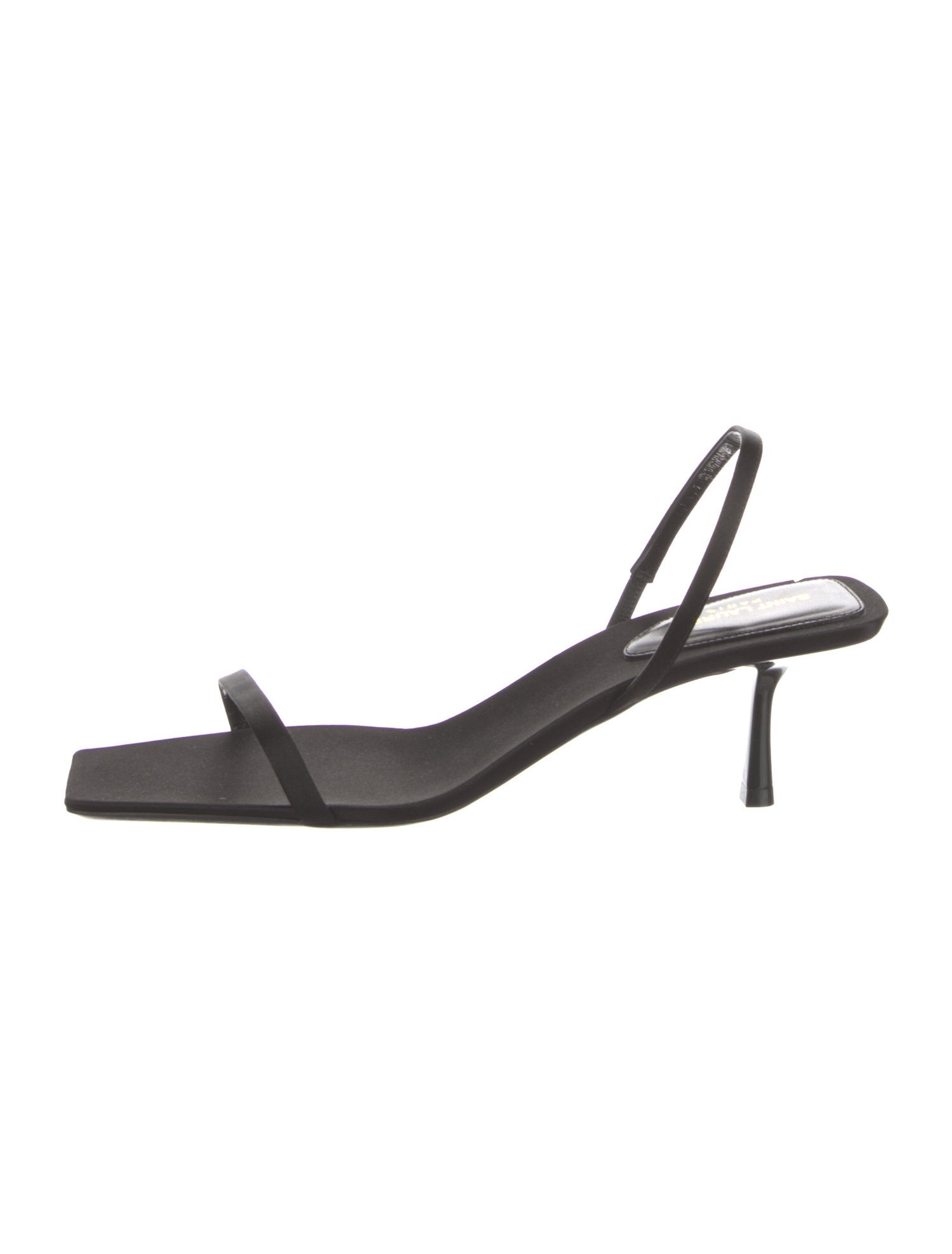 Saint Laurent Satin Slingback Sandals