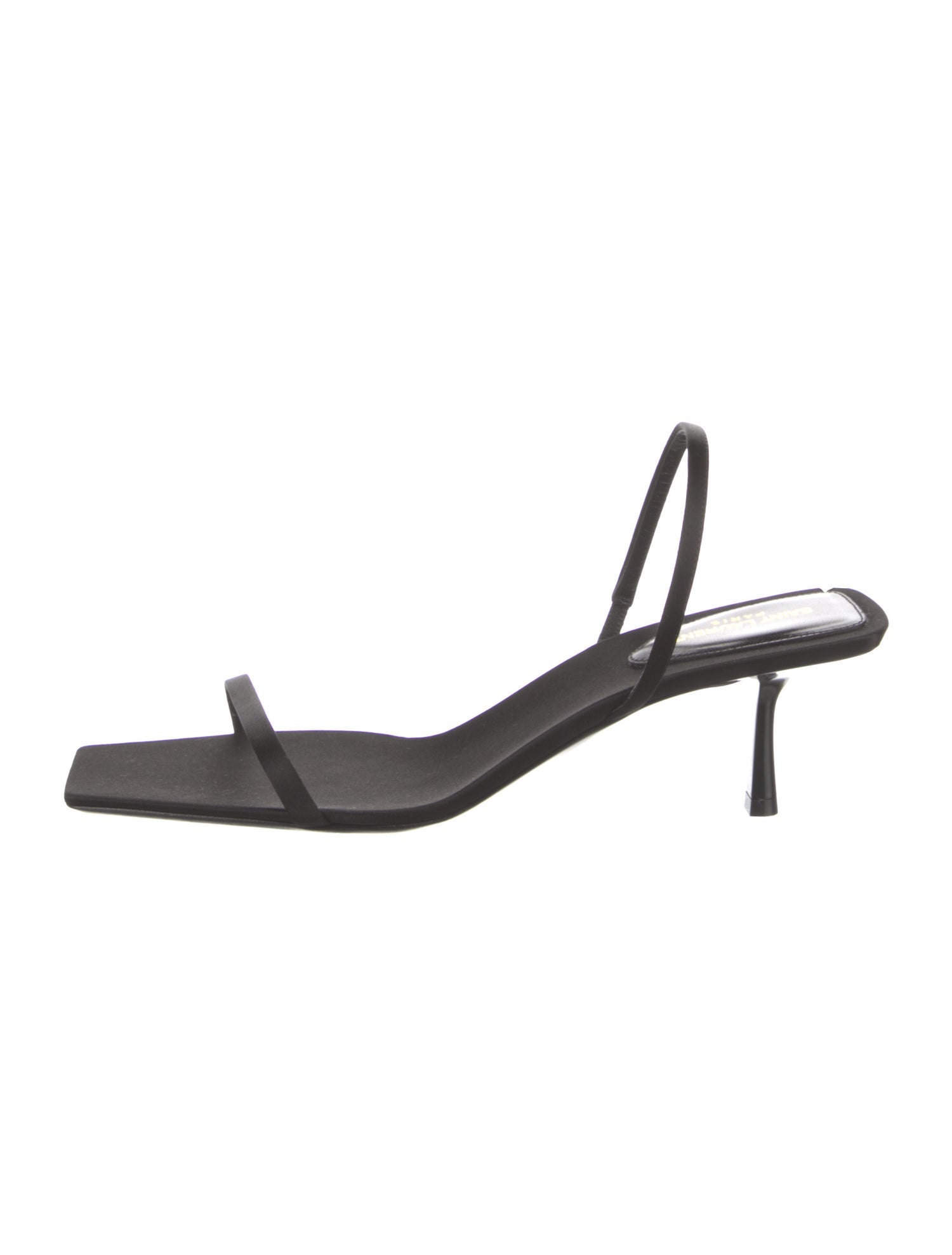 Saint Laurent Satin Slingback Sandals