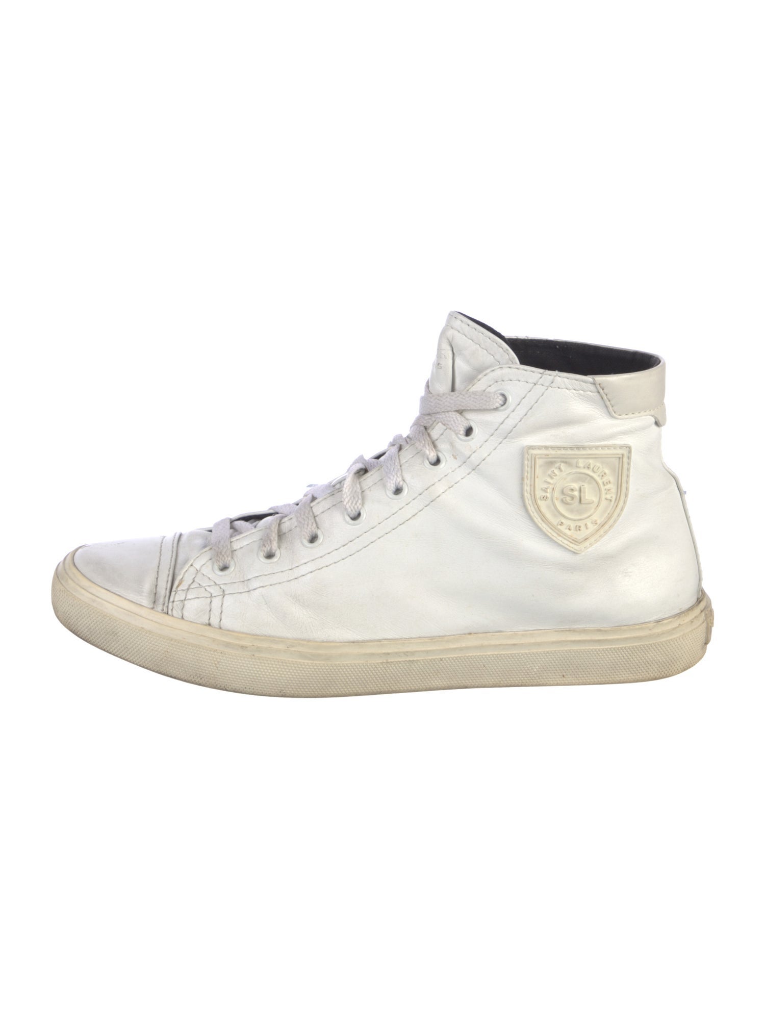 Saint Laurent Leather Printed Sneakers