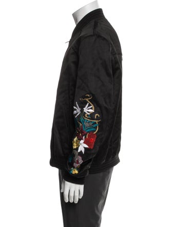 Saint Laurent 2020 Graphic Print Bomber Jacket