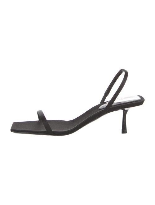 Saint Laurent Satin Slingback Sandals