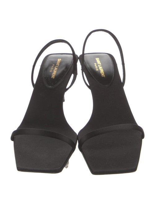Saint Laurent Satin Slingback Sandals
