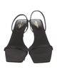 Saint Laurent Satin Slingback Sandals