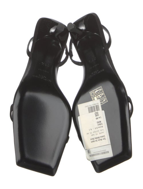 Saint Laurent Satin Slingback Sandals