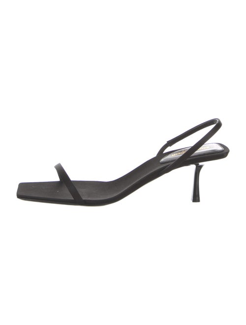 Saint Laurent Satin Slingback Sandals