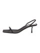 Saint Laurent Satin Slingback Sandals