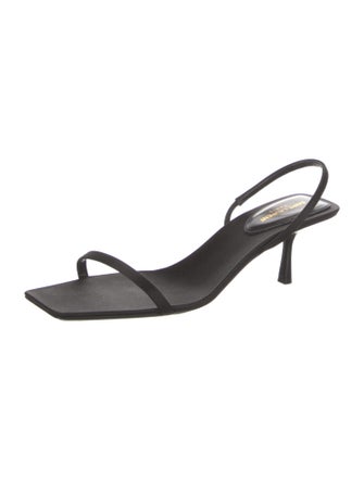 Saint Laurent Satin Slingback Sandals