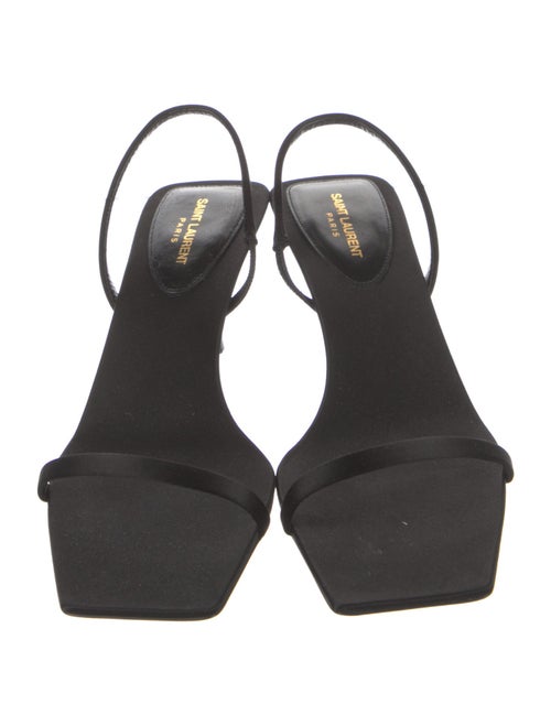 Saint Laurent Satin Slingback Sandals