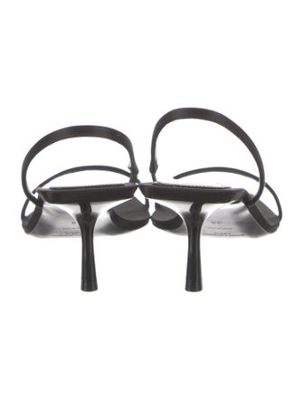 Saint Laurent Satin Slingback Sandals