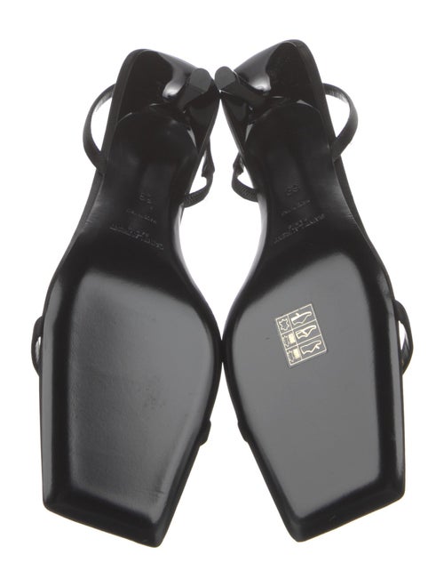 Saint Laurent Satin Slingback Sandals
