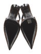 Saint Laurent Satin Printed Slingback Pumps