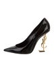 Saint Laurent Signature Logo Patent Leather Pumps
