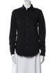 Saint Laurent Long Sleeve Button-Up Top