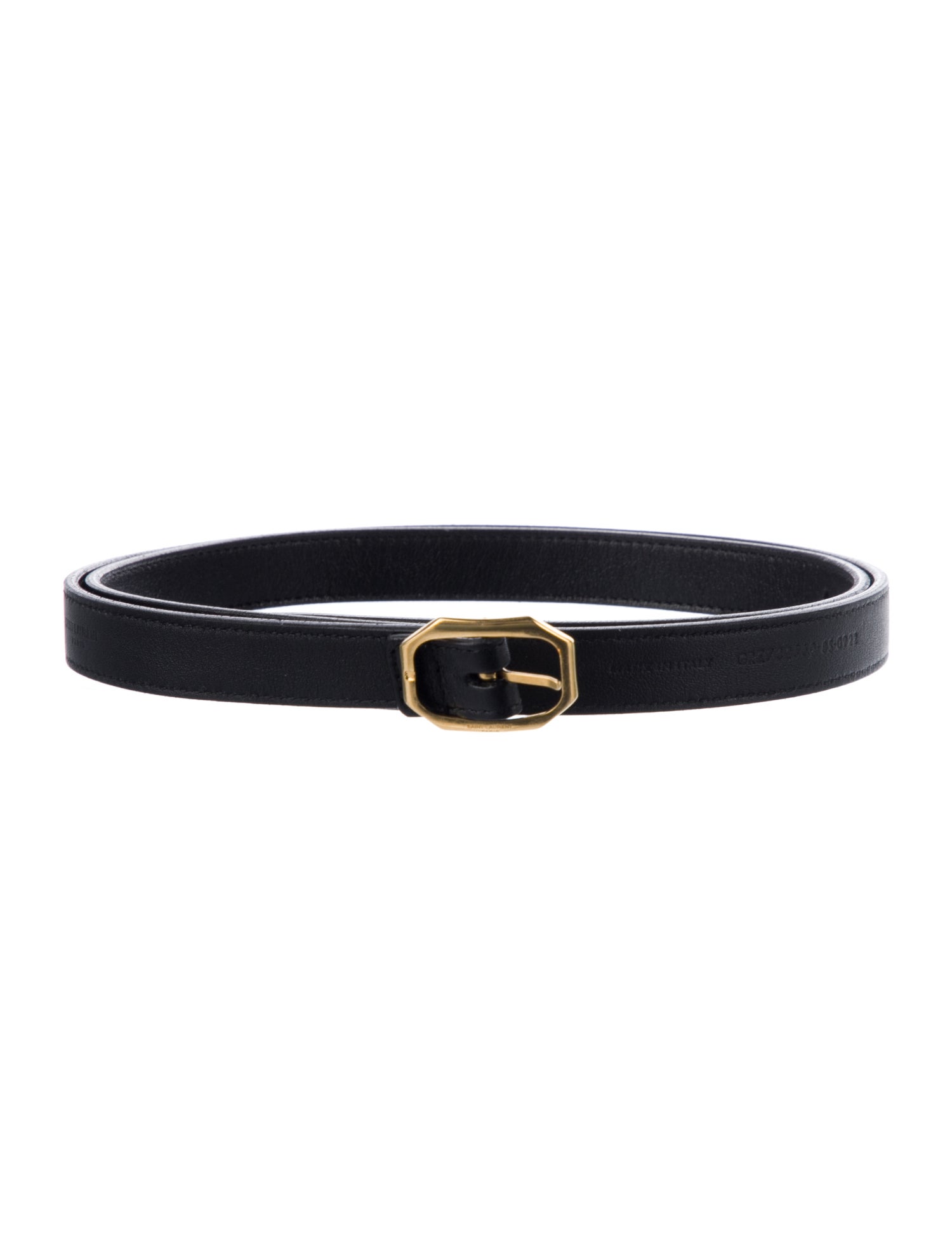 Saint Laurent Skinny Leather Belt