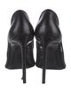 Saint Laurent Mesh Leather Trim Embellishment T-Strap Pumps