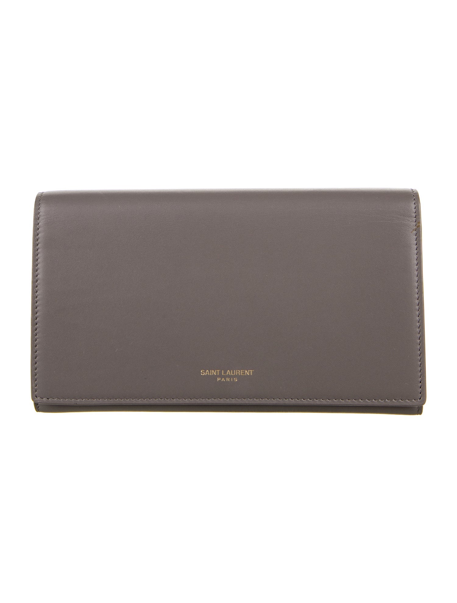 Saint Laurent 2015 Signature Logo Continental Wallet