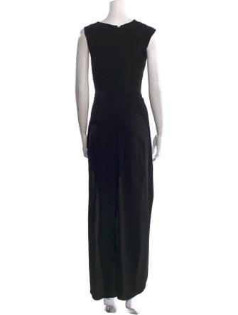 Saint Laurent Crew Neck Long Dress