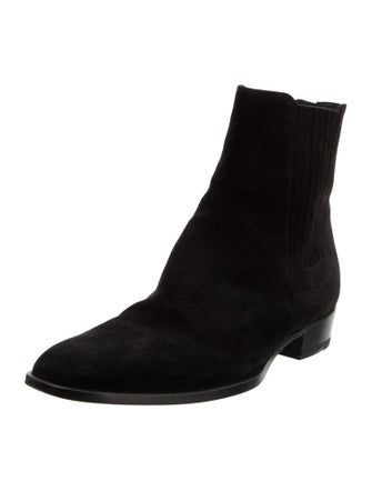 Saint Laurent Suede Chelsea Boots