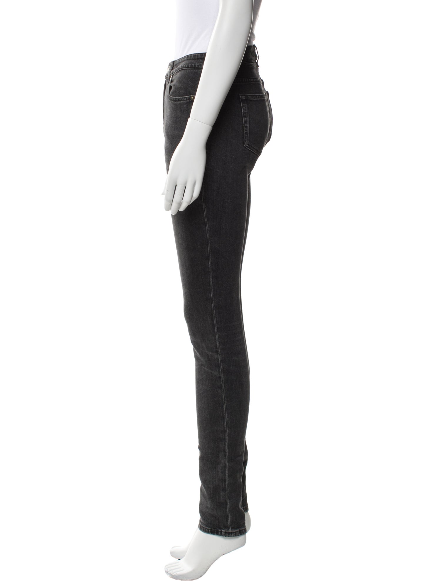 Saint Laurent Mid-Rise Skinny Leg Jeans