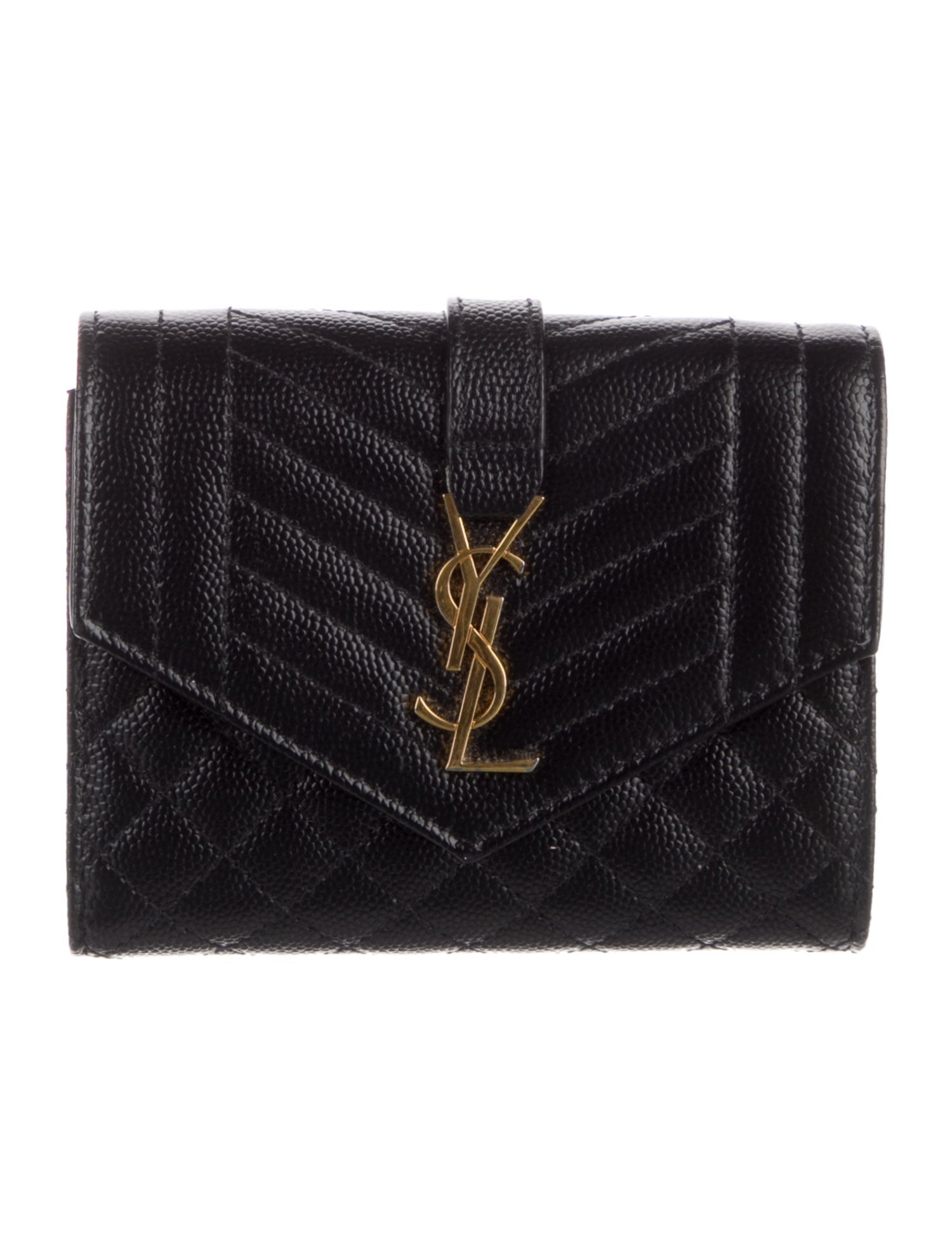 Saint Laurent 2021 Leather Compact Wallet